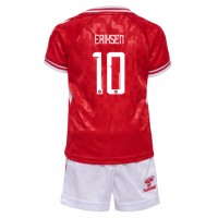 Echipament fotbal Danemarca Christian Eriksen #10 Tricou Acasa European 2024 pentru copii maneca scurta (+ Pantaloni scurti)